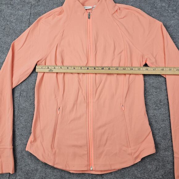 Athleta Salutation Jacket Womens Medium Peach Minimal Athleisure Running Gym - Picture 4 of 7